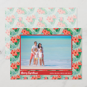 Foto de Navidad Floral Tropical