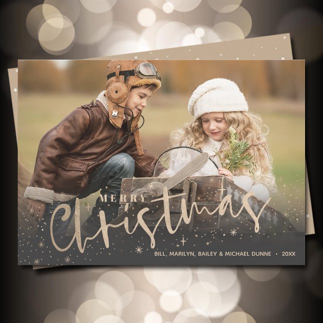 Foto de Navidad Gold Merry (Subido por el creador)