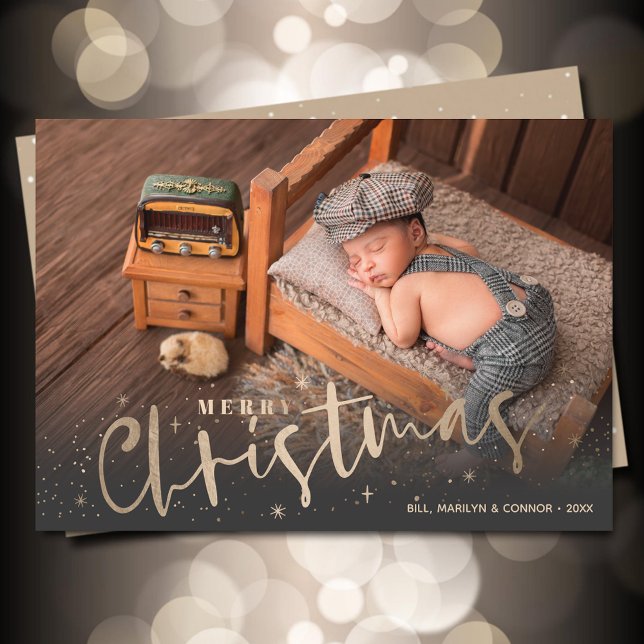 Foto de Navidad Gold Merry (Subido por el creador)