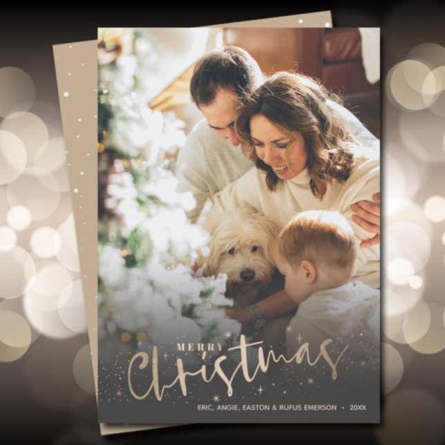 Foto de Navidad Gold Merry (Subido por el creador)