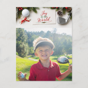 Foto de Navidad Golf Feliz Familia Festejo