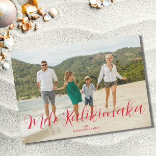 Foto de Navidad hawaiana Mele Kalikimaka 