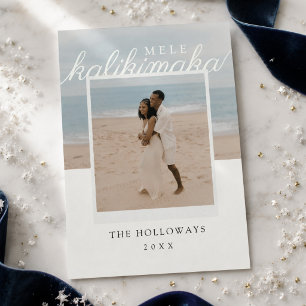 Foto de Navidad hawaiana moderna Mele Kalikimaka