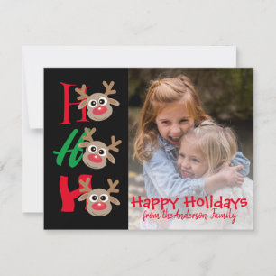 Foto de Navidad Ho Ho Ho Reno de Dibujos Animados