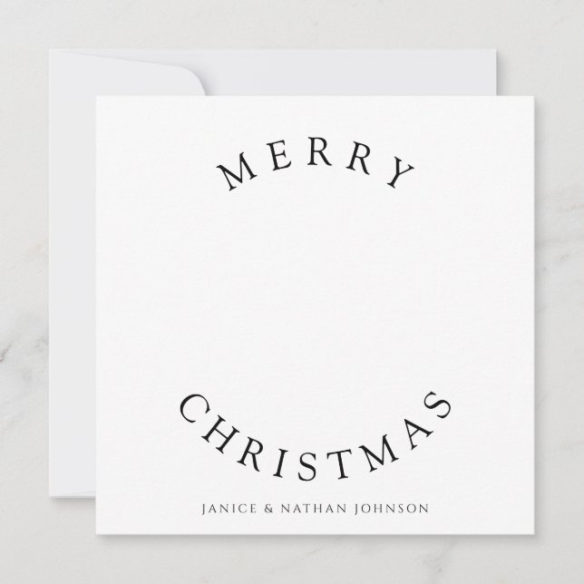 Foto de Navidad Mínima Feliz  (Anverso)