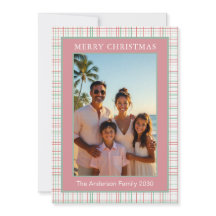 Foto de Navidad moderna con rosa polvoriento y cua