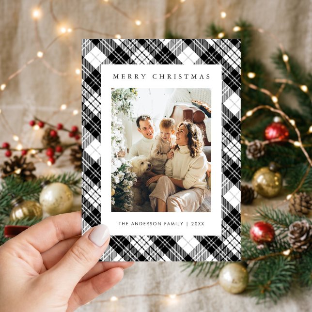 Foto de Navidad moderna de cuadros en blanco y neg (Subido por el creador)