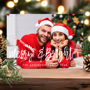 Foto de Navidad moderna rayada alegre y brillante