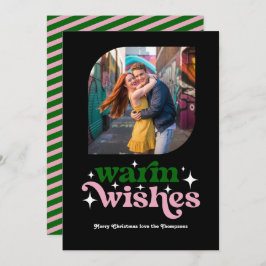 Foto de Navidad Moderna Retro con Verde Esmeralda