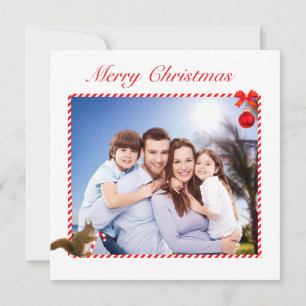 Foto de Navidad moderna y personalizada de familia