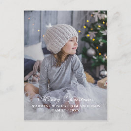 Foto de Navidad personalizable con letra moderna