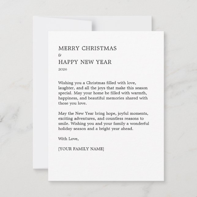 Foto de Navidad personalizada (Anverso)