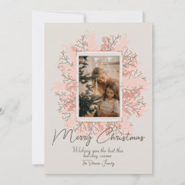 Foto de Navidad personalizada de bayas de invierno