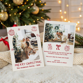 Foto de Navidad personalizada de la familia