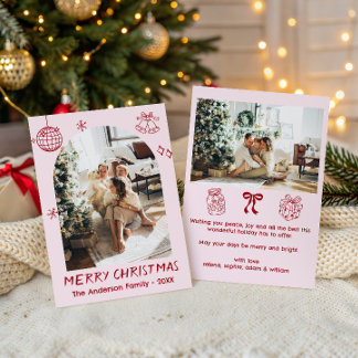 Foto de Navidad personalizada de la familia