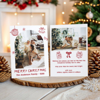 Foto de Navidad personalizada de la familia