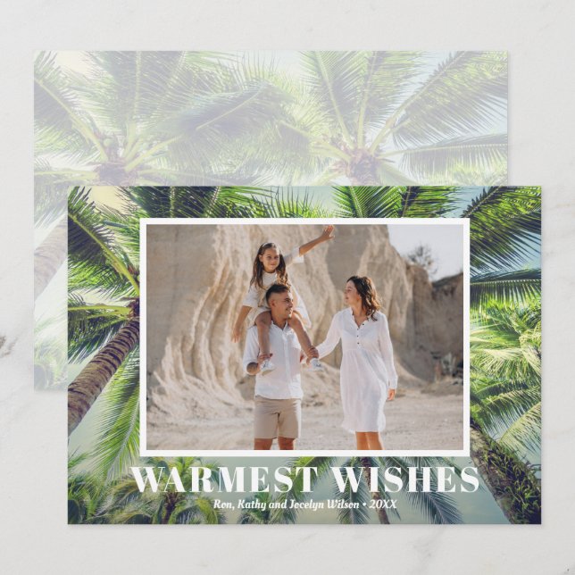Foto de Navidad Tropical (Anverso / Reverso)