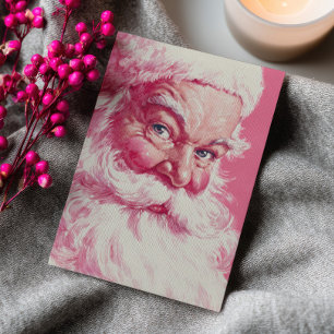 Foto de Navidad Vintage de Santa Claus sonriente d