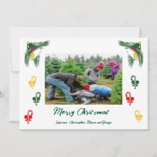 Foto de Navidad y cañas de azúcar, campanas de flo
