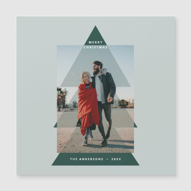 Foto de Navidades con un mínimo gráfico moderno (Anverso)
