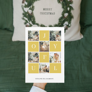 Foto de Navidades de Collage Yellow Joyful