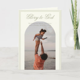 Foto de Navidades religiosos con tarjeta de vacaci