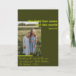 Foto de Navidades religiosos con tarjeta de vacaci