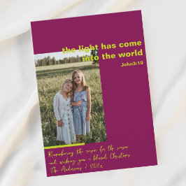 Foto de Navidades religiosos con tarjeta de vacaci