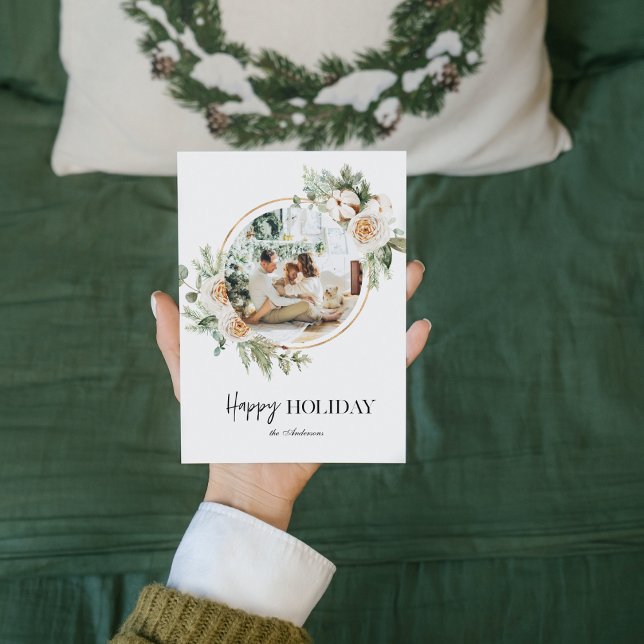 Foto de navidades y floral de Wreath |Feliz feriad (Subido por el creador)