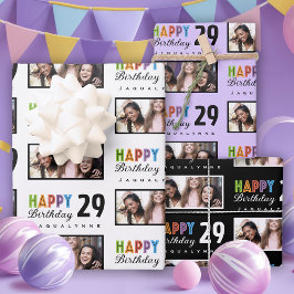 Foto de nombre Papel de envolvimiento de cumpleaño