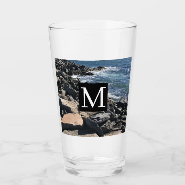 Foto de Ocean Waves and Rocks #1 Dad Blue (Anverso)