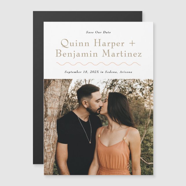 Foto de onda de moda Guardar la tarjeta magnética  (Anverso/Reverso)