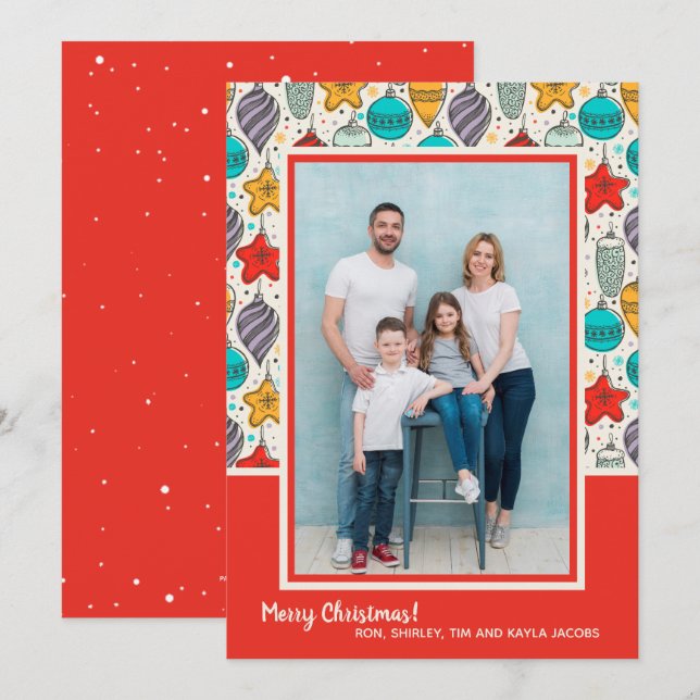 Foto de Ornamentos de Navidad (Anverso / Reverso)