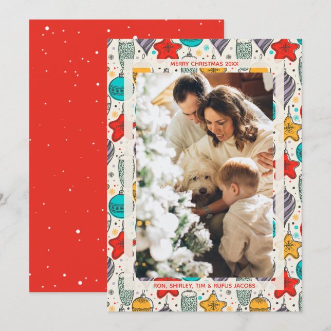 Foto de Ornamentos de Navidad (Anverso / Reverso)