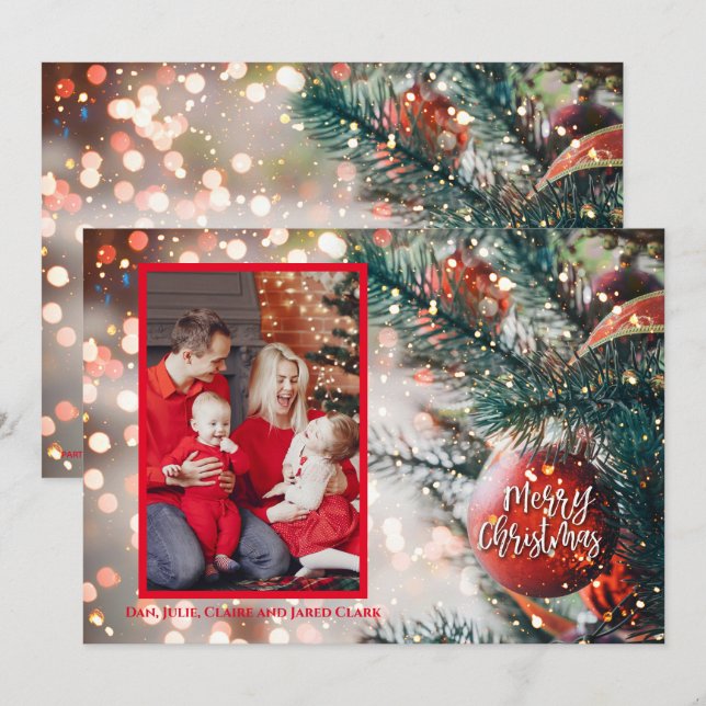 Foto de Ornamentos de Navidad (Anverso / Reverso)