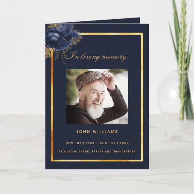 Foto de oro azul programa funerario clásico (Anverso)