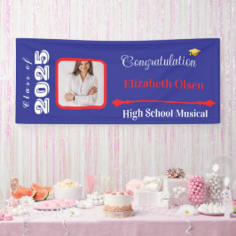 Foto de pancarta de graduación personalizada, nomb
