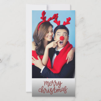 Foto de pareja Feliz Navidad con texto de Personal