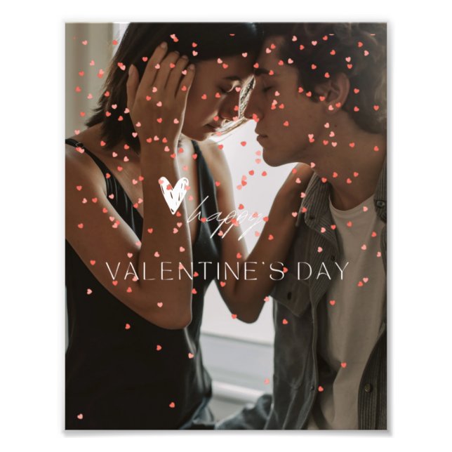 Foto de pareja personalizada El día de San Valentí (Frente)