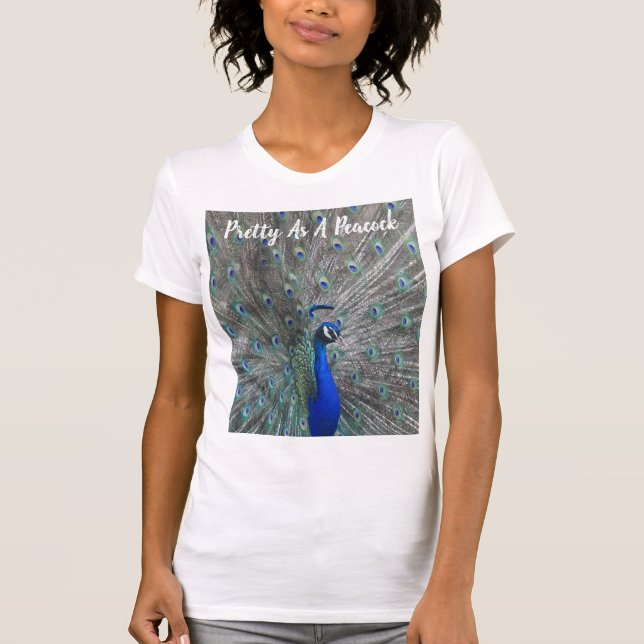 FOTO DE PEACOCK DE LA CAMISETA DE MUJERES (Anverso)
