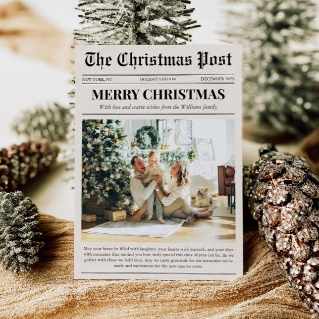 Foto de periódico de Feliz Navidad (Subido por el creador)