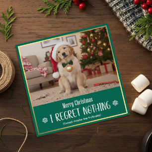 Foto de perro cachorro adorable Feliz Navidad