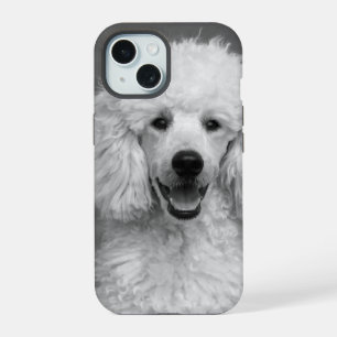 Foto de perro caniche en blanco y negro Personaliz