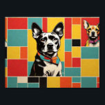 Foto de perro de arte pop - Poste de bloque de col<br><div class="desc">Eleva tu espacio con nuestro poster "Pop Art Dog Photo", una pieza audaz y vibrante que combina a la perfección las tendencias modernas con un toque de encanto retro. Este poster presenta un diseño elegante de bloques de color que destaca su amor por los perros de una manera única. Tanto...</div>