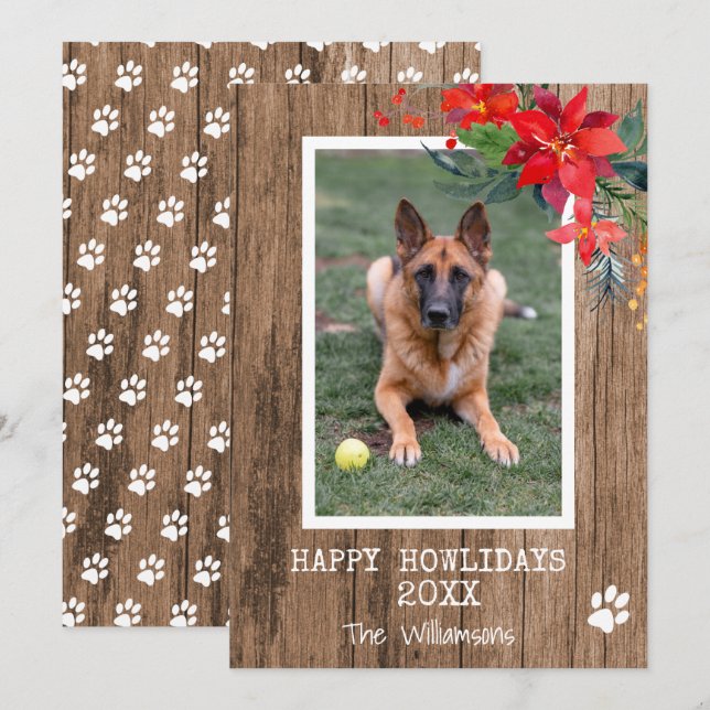 Foto de perro Happy Howliday (Anverso / Reverso)