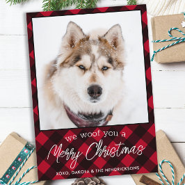 Foto de perro Mascota personalizado Feliz Navidad