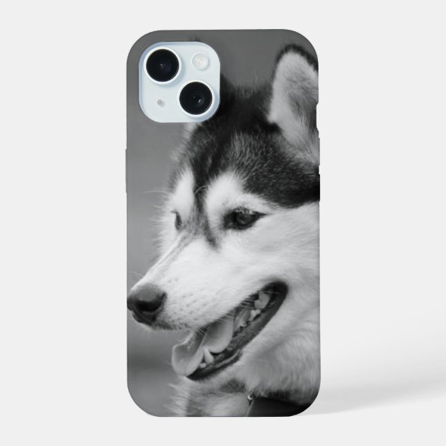 Foto de perro Personalizable en blanco y negro (Reverso )