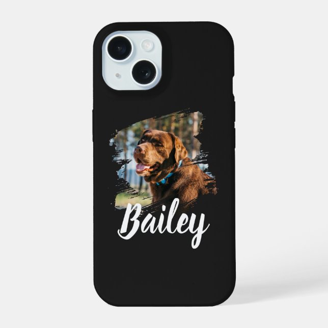 Foto de perro personalizada con nombre (Reverso )
