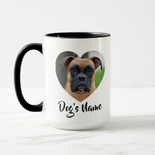 Foto de perro personalizada con taza de diseño car