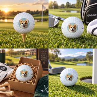 Foto de perro personalizada Diseño de pelota de go